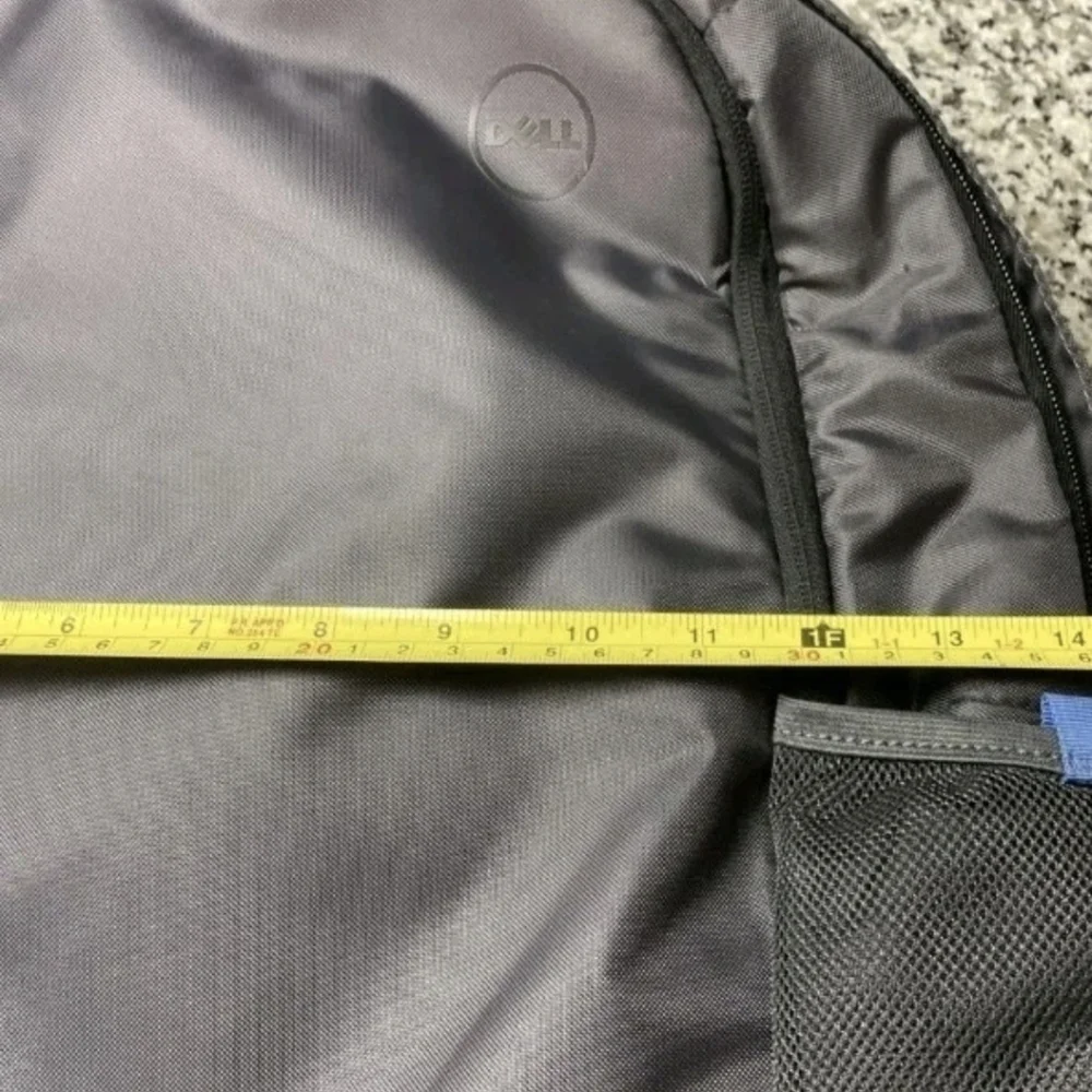 Dell Laptop Backpack Grey Reflective Stripe Travel School Computer Bag